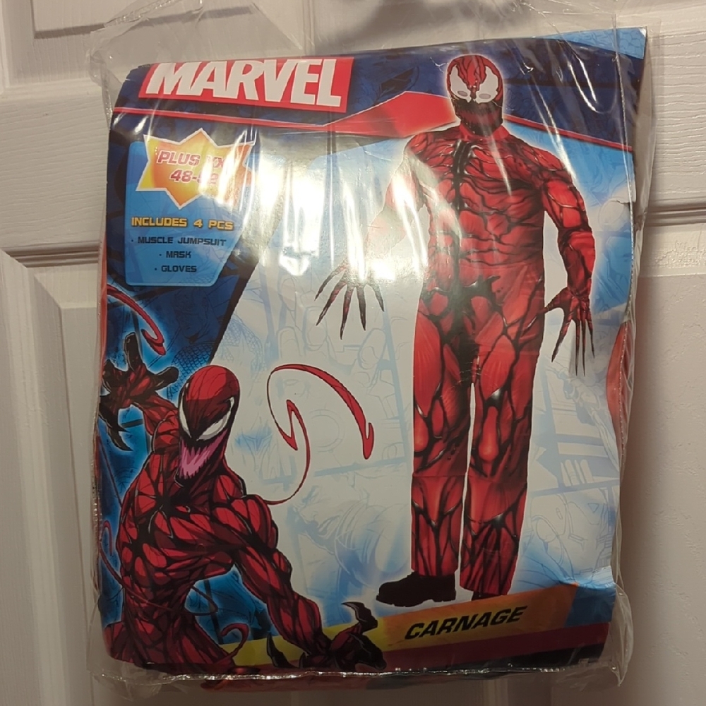 Marvel Carnage Mens Costume - Plus Size 48-58